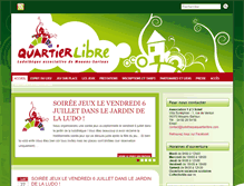 Tablet Screenshot of ludothequequartierlibre.com